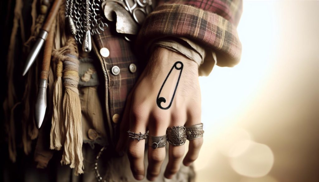 Safety Pin Tattoo Meaning: Punk Rock Rebellion Symbol