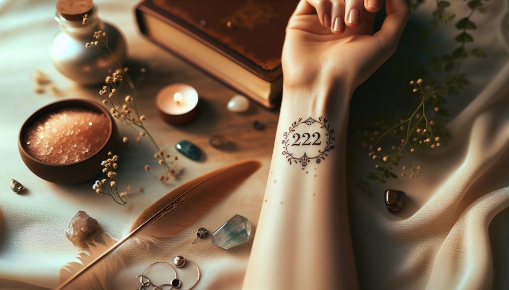 222 Tattoo Meaning: Angel Numbers and Divine Messages