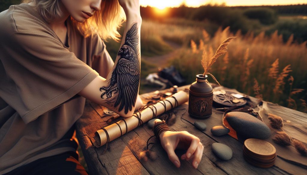 Raven Tattoo Meaning: Dark Messenger, Ancient Wisdom