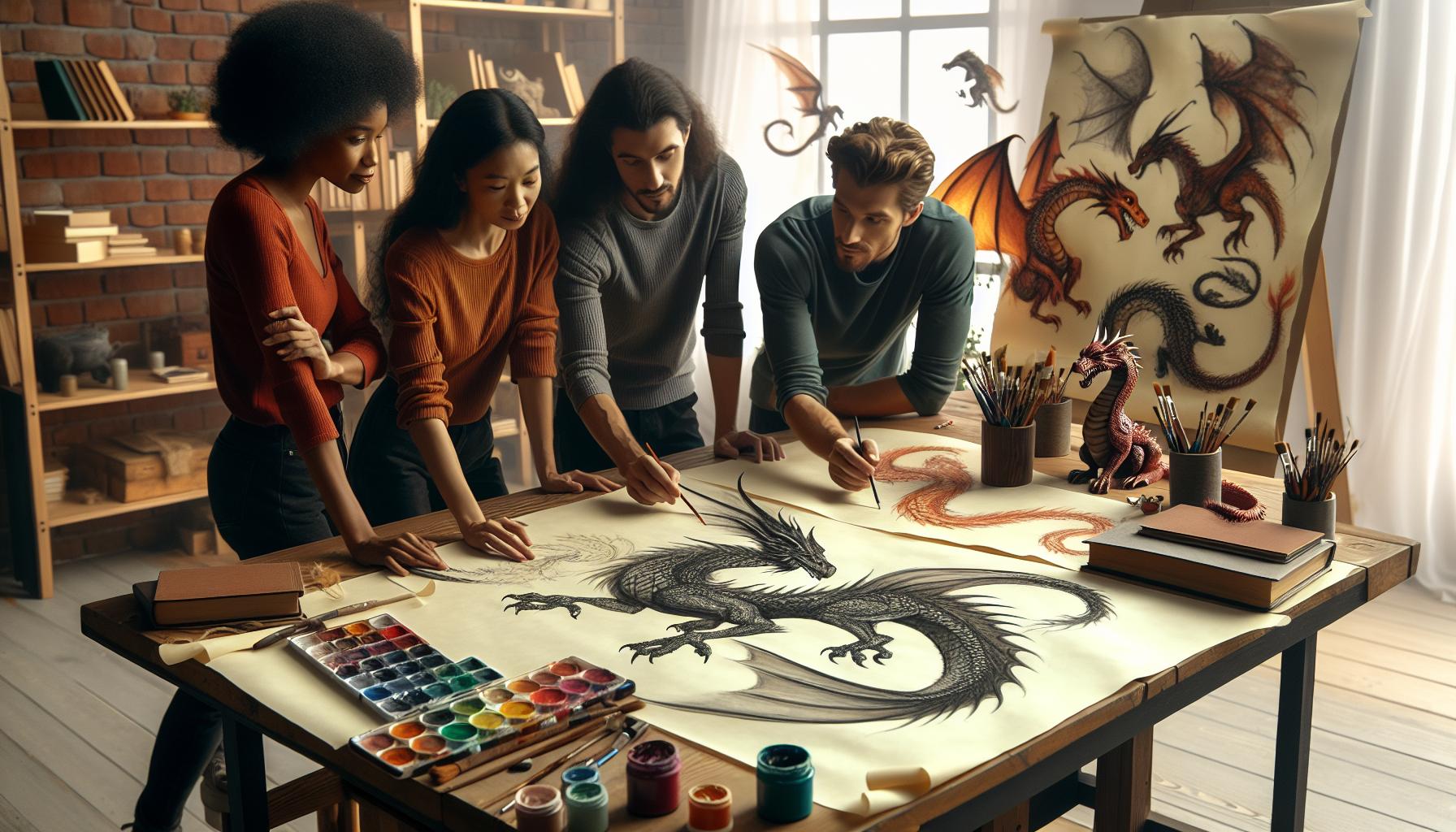 Fire-Breathing Designs: Choosing Dramatic Dragon Artwork