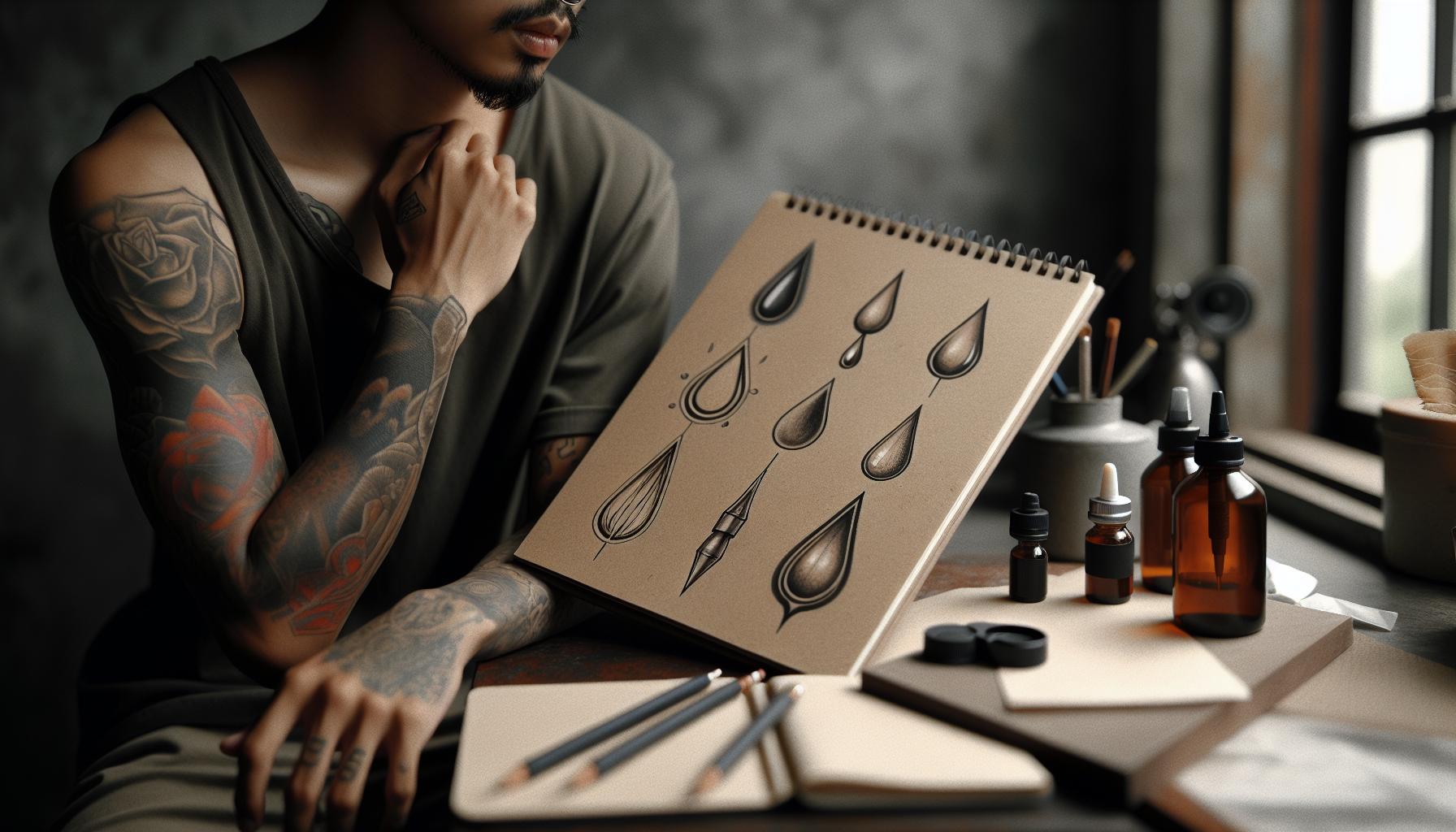 Teardrop Tattoo Variations and Designs