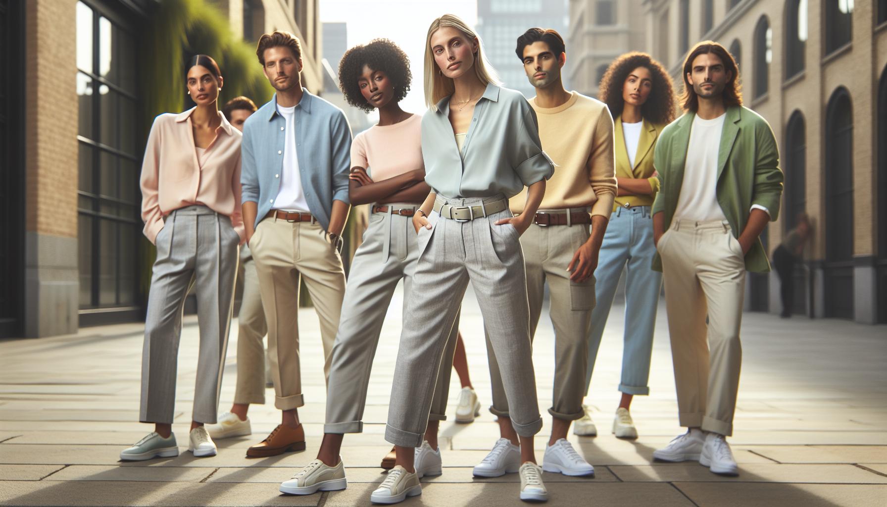 Fresh Color Combinations for Light Grey Pants