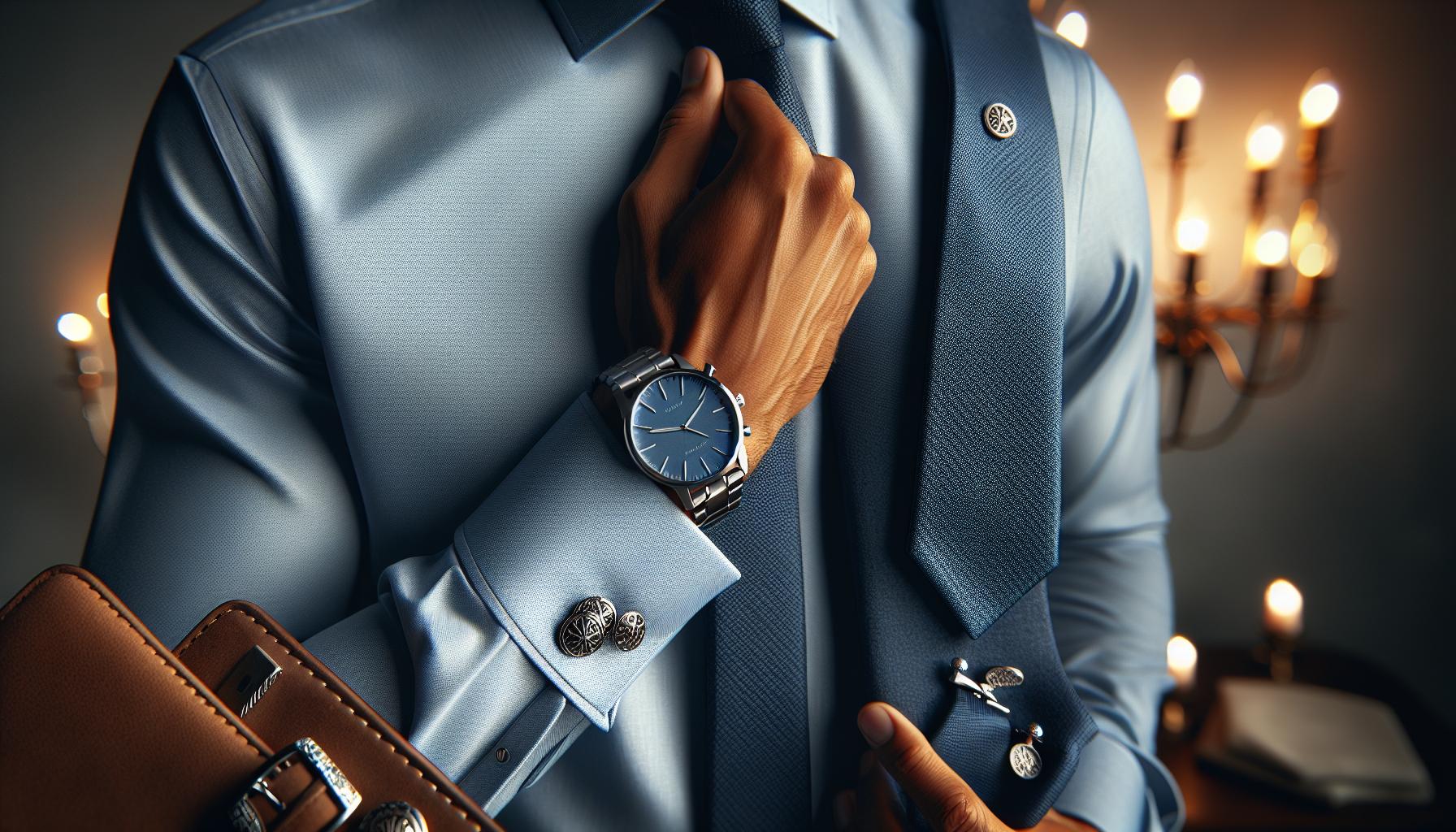 Accessorizing Your Blue Shirt Ensemble