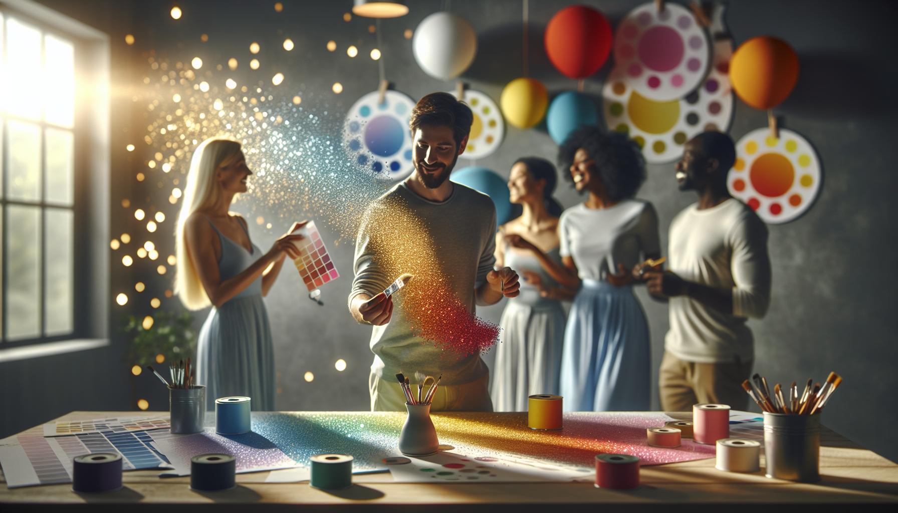 Bold and Bright Colors that Sparkle with Light Gray