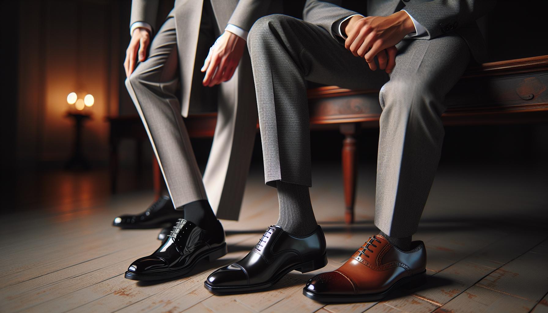 What Color Shoes to Wear with Grey Suit: Refined Choices 2 Dressing Up: Formal Shoe Options for Grey Suits
