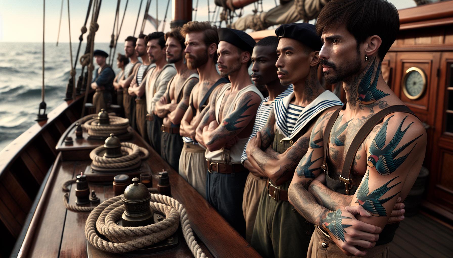 Significance of Swallow Tattoos in Maritime Culture