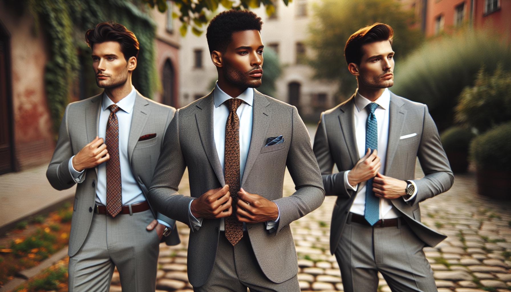 Seasonal Tie Trends for Gray Suits