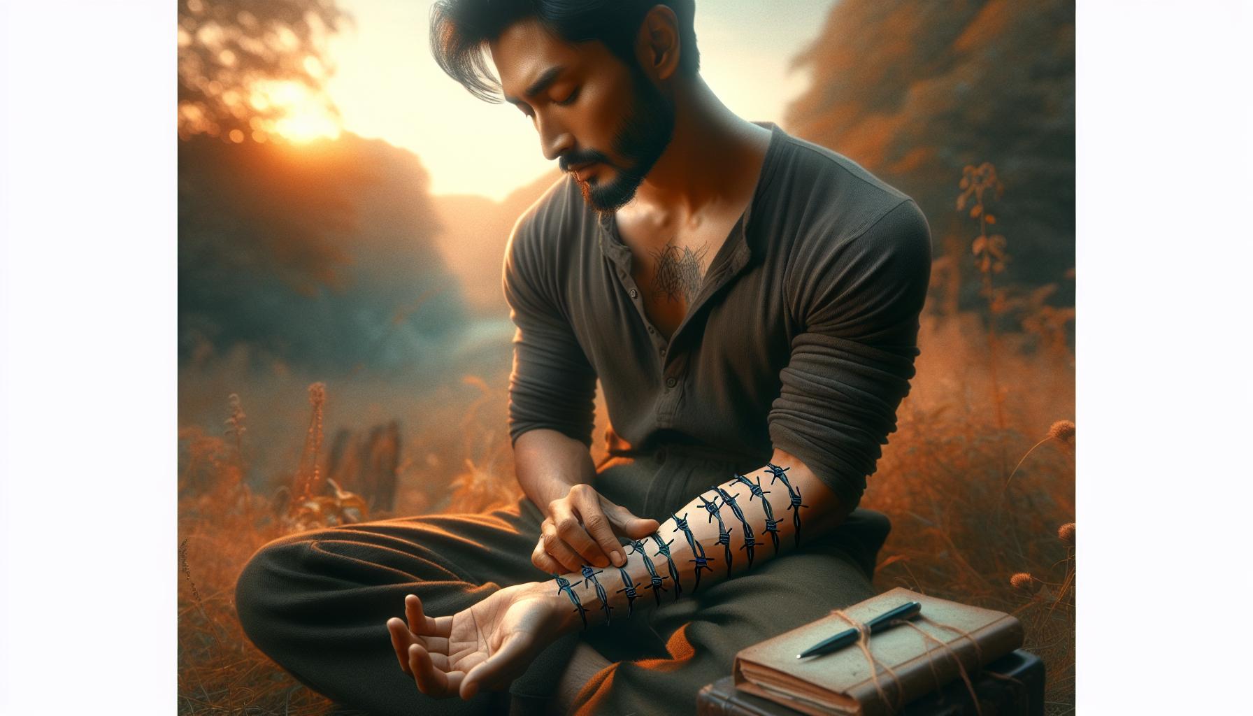 Exploring the Personal Meanings Behind Barbed Wire Tattoos