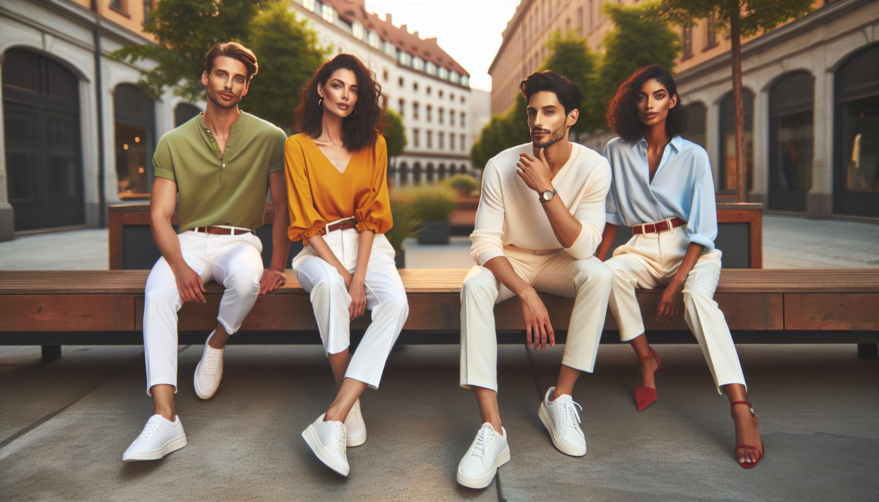 Color Combinations: Complementing Your White Pants