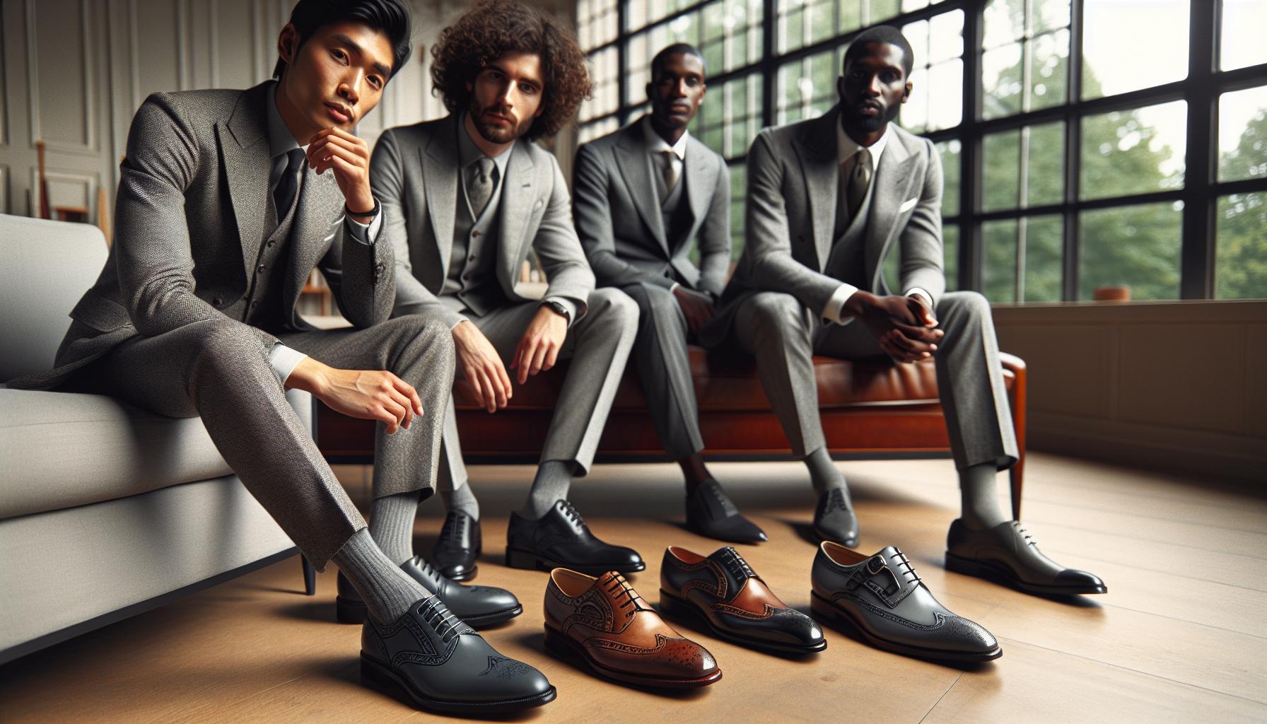What Color Shoes to Wear with Grey Suit: Refined Choices 1 The Best Shoe Types for Grey Suits