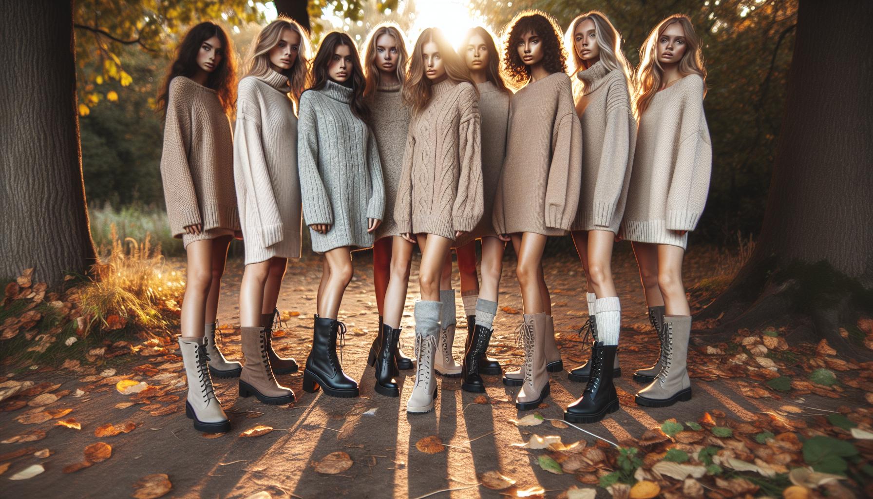 Best Boots to Style with Sweater Dresses