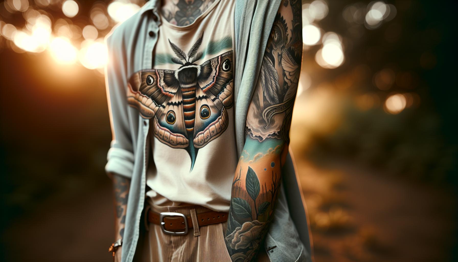 The Power of Transformation in Death Moth Tattoos