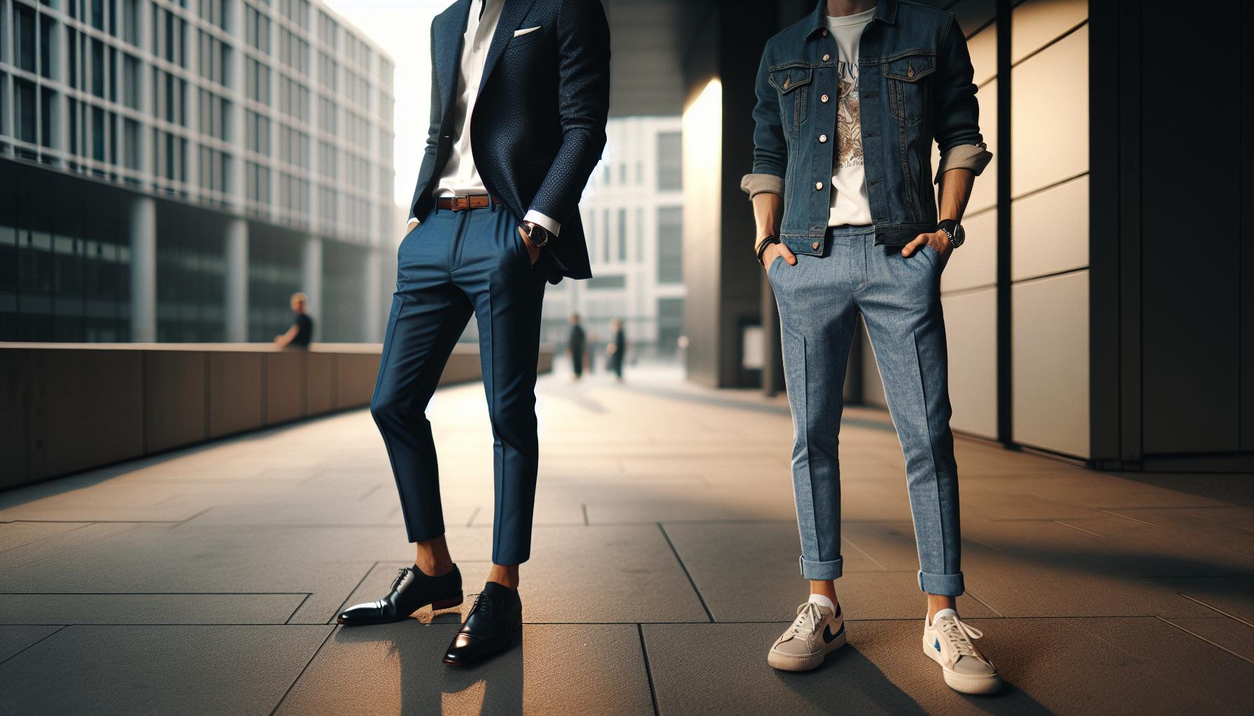 Casual vs. Formal: Dressing Up Blue Pants