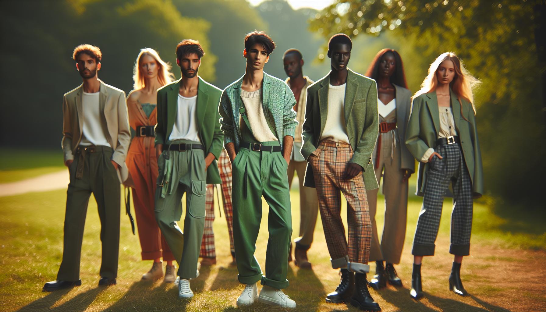 Seasonal Outfit Ideas with Green Pants