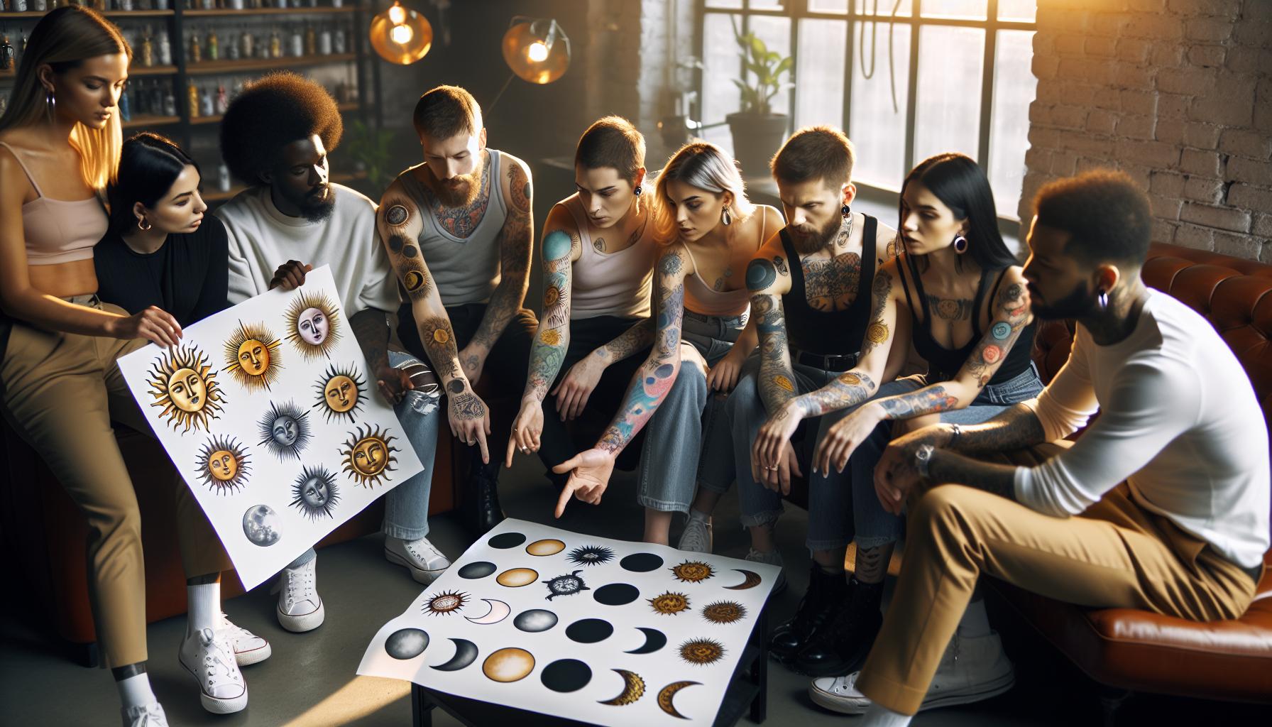 Color Choices in Sun and Moon Tattoos: What Do They Mean?