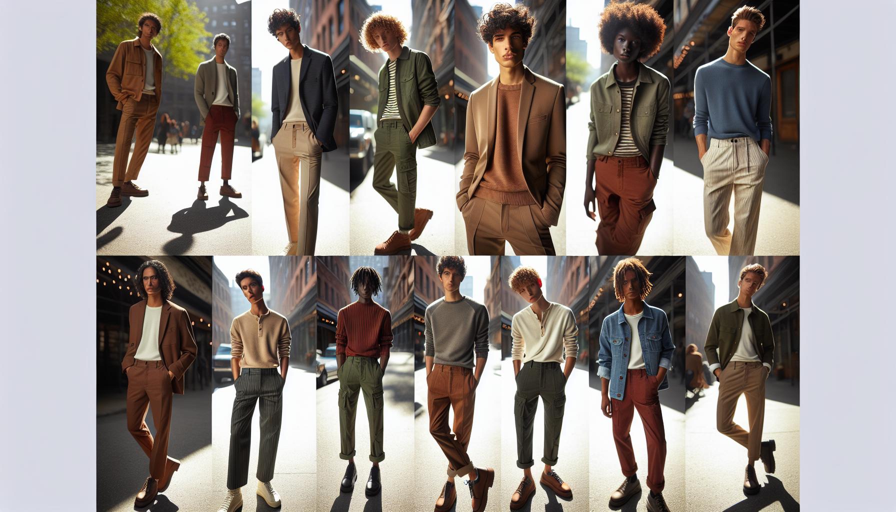 Seasonal Color Pairings for Brown Pants