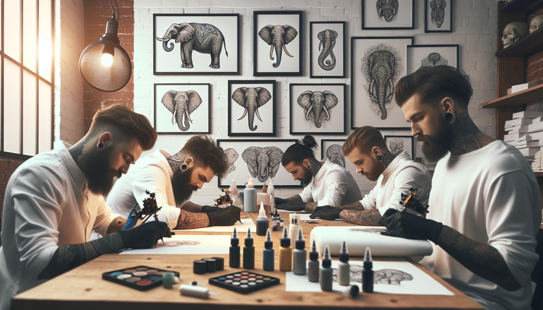 Popular Elephant Tattoo Designs and Their Interpretations
