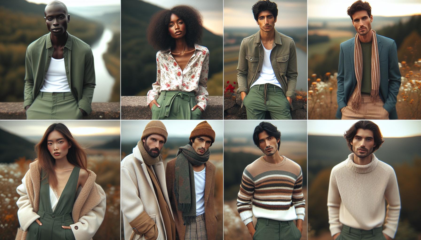 Seasonal Outfit Ideas with Green Pants