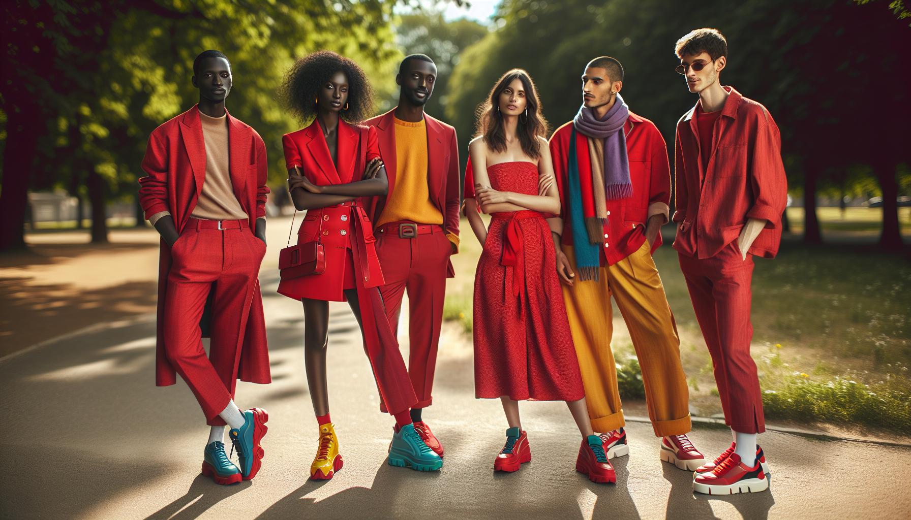What Colors Go With Red Clothes: Fiery Fashion Statements 2 Vibrant Color Combinations with Red Outfits