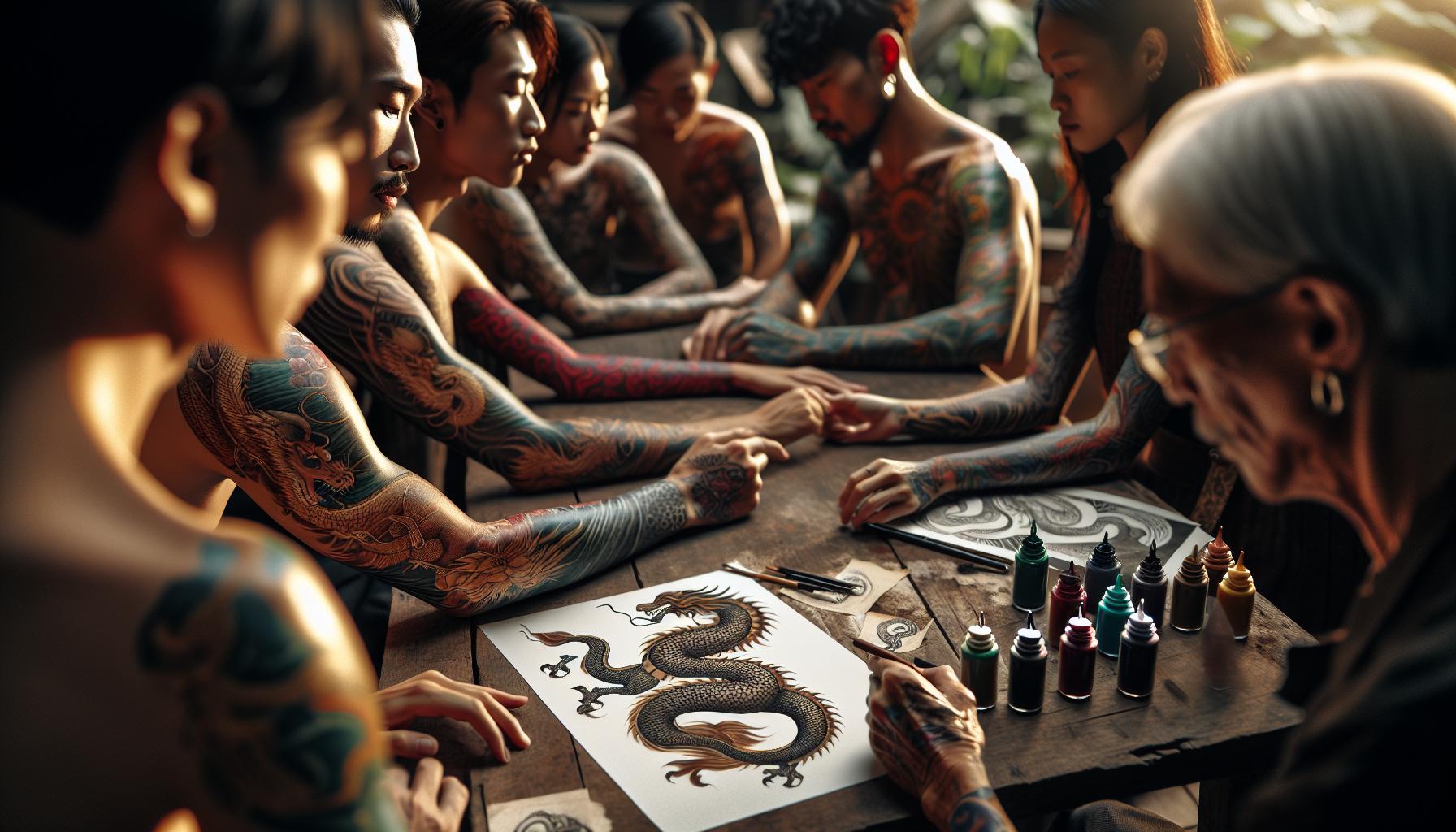 Understanding Color Meanings in Dragon Tattoos